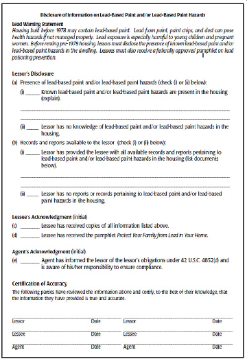 disclosure form